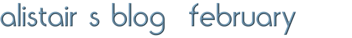 Alistair's Blog: February 2008