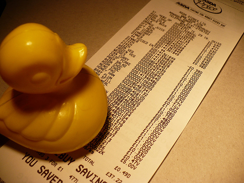 Duck Day 279 (06102009) - Receipt