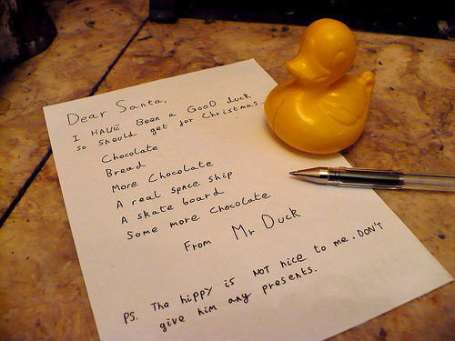 Duck Day 358 (24122009) - Dear Santa