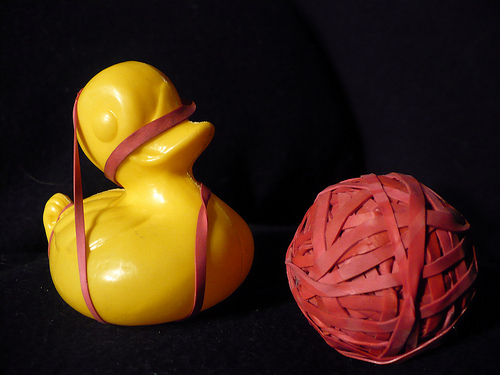 Duck Day 419 (23022010) - Rubber band ball
