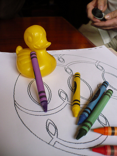Duck Day 458 (03042010) - Colouring in