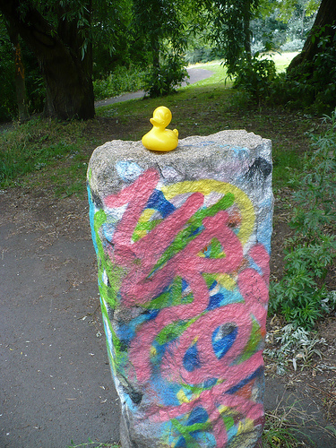 Duck Day 554 (08072010) -  Coloured rock