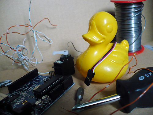 Duck Day 75 (16032009) - Building tech stuff